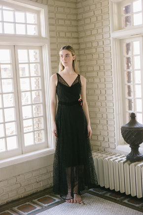 1930s soutache gown set, France