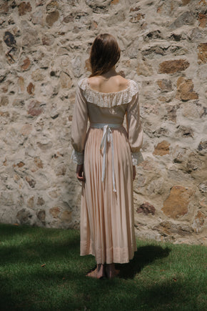 1930s French silk lace peignoir
