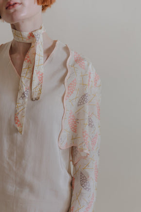 1920s balloon print dress set