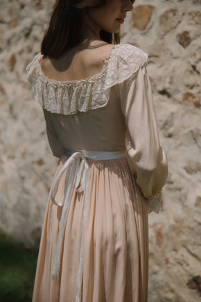1930s French silk lace peignoir