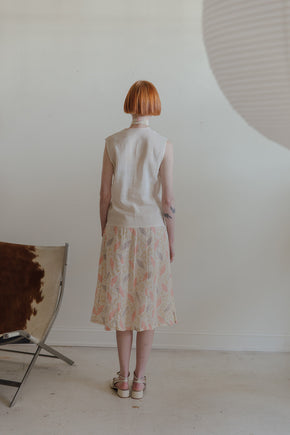 1920s balloon print dress set