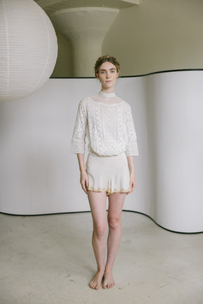 Antique 1910s mixed lace blouse