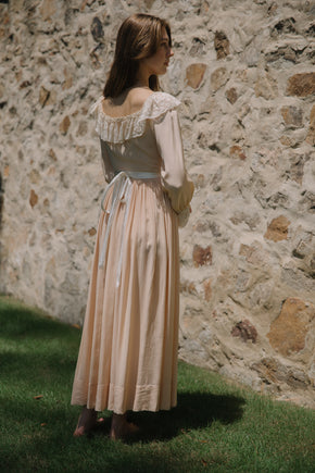 1930s French silk lace peignoir