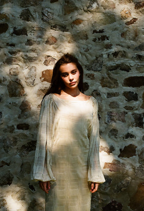 Vintage YSL silk shift dress