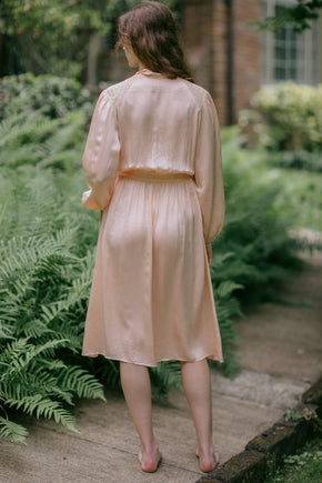 1930s French silk lace nightgown made in Paris