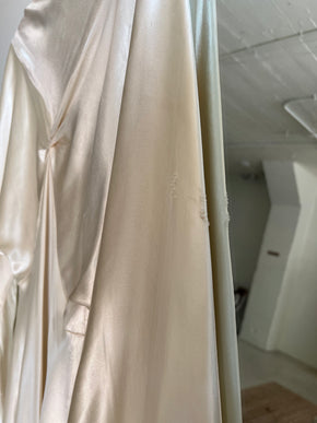 1930s crepe back satin wedding gown