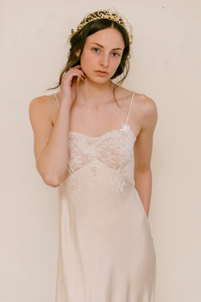 1920s wax seed pearl flower crown