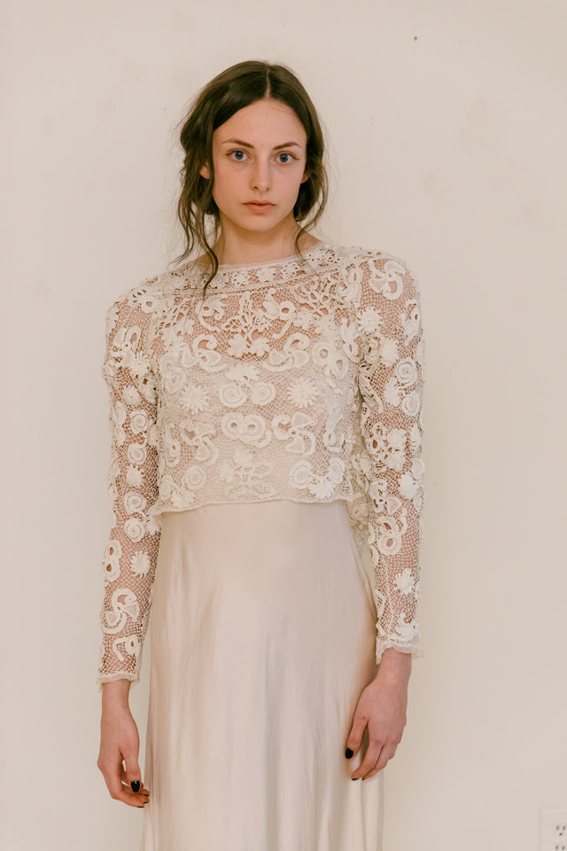 1910s Irish crochet blouse #2