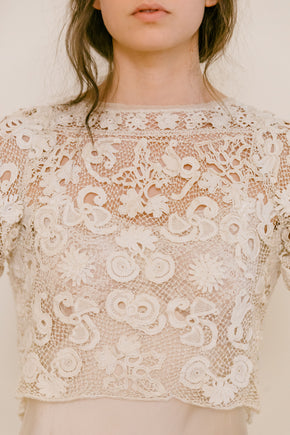 1910s Irish crochet blouse #2