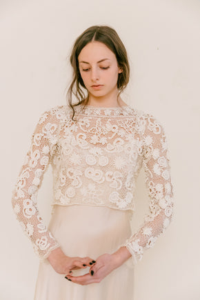 1910s Irish crochet blouse #2