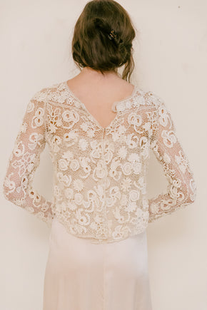 1910s Irish crochet blouse #2