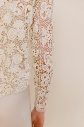 1910s Irish crochet blouse #2