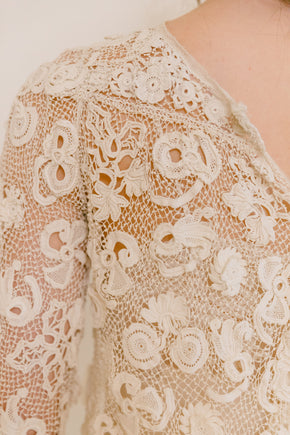 1910s Irish crochet blouse #2