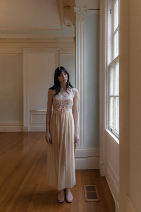 1940s crepe chiffon peignoir set