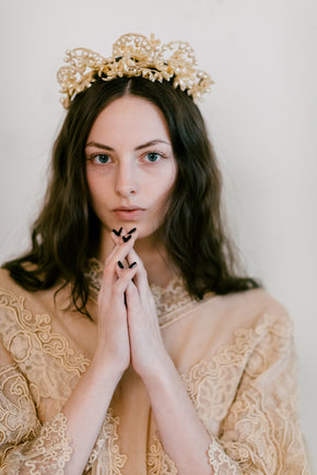 Antique 1920s Pearl tiara crown