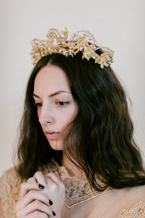 Antique 1920s Pearl tiara crown