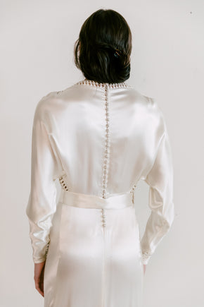 1930s liquid silk satin gown