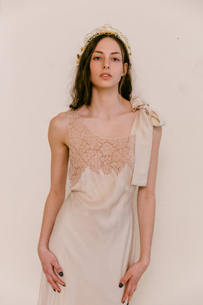 1920s wax seed pearl flower crown