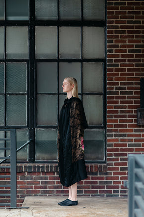 1920s silk lamè floral opera cape