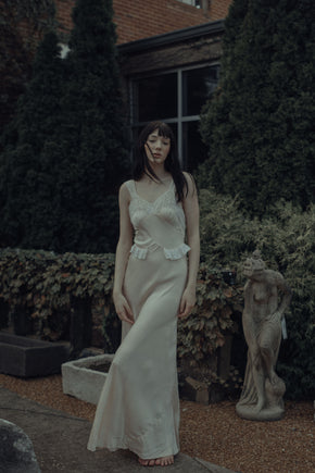 1930s silk lace slip