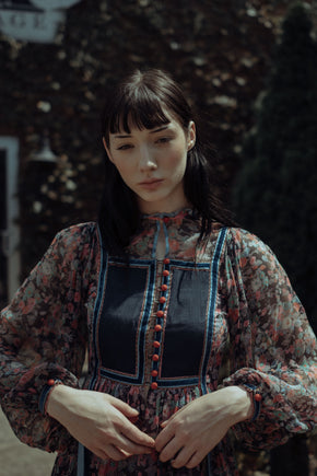 1970s Rumak + Sample Silk dress