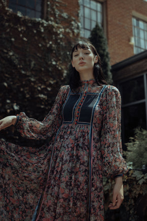 1970s Rumak + Sample Silk dress