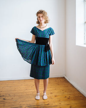 1940s eyelet dress