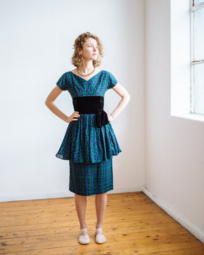 1940s eyelet dress