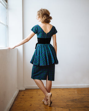 1940s eyelet dress
