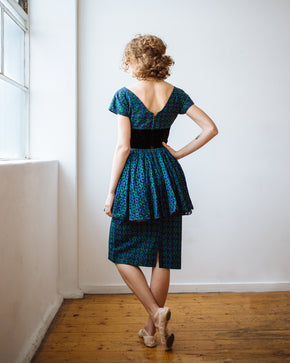 1940s eyelet dress