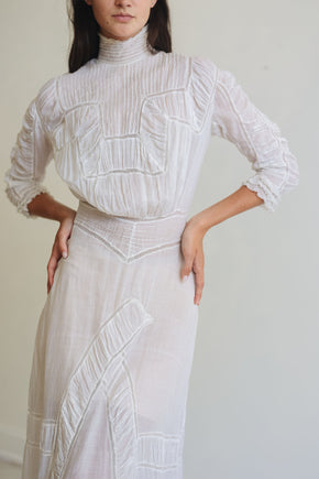 Edwardian cotton lawn gown