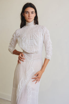 Edwardian cotton lawn gown