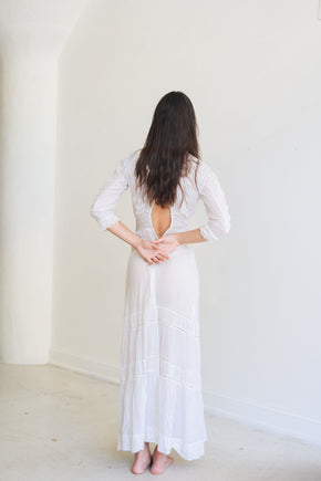 Edwardian cotton lawn gown