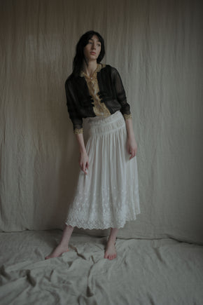 Edwardian silk lace blouse