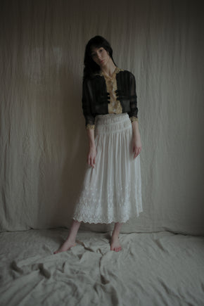 Edwardian silk lace blouse