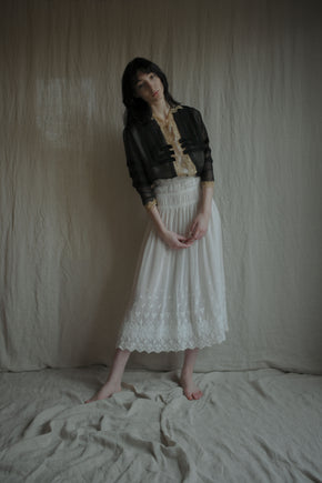 Edwardian silk lace blouse