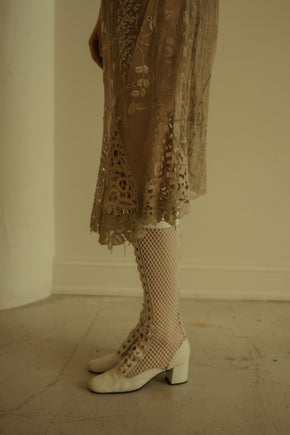 1960s Fishnet gogo boots