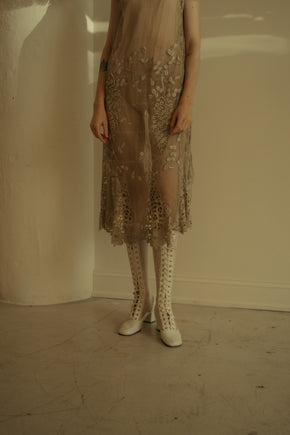 1960s Fishnet gogo boots