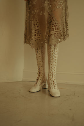 1960s Fishnet gogo boots