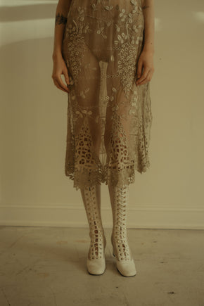 1960s Fishnet gogo boots