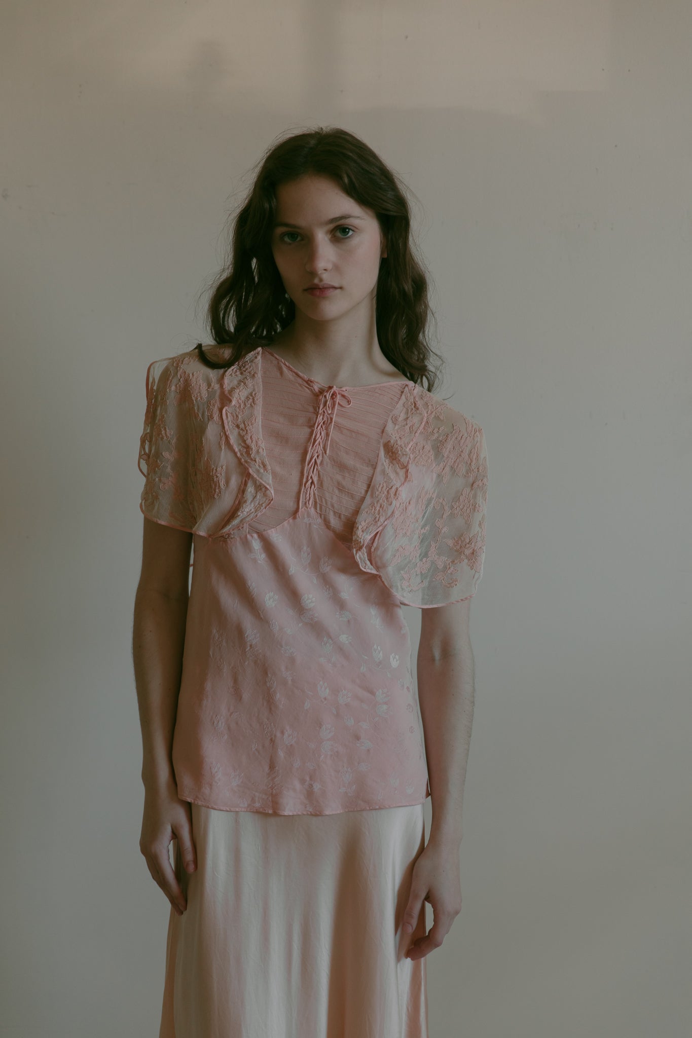1930s damask silk blouse – Devore Vintage 1930s damask silk blouse – Devore Vintage