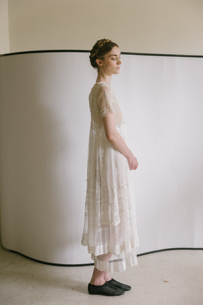 1913 soutache tulle appliqué dress