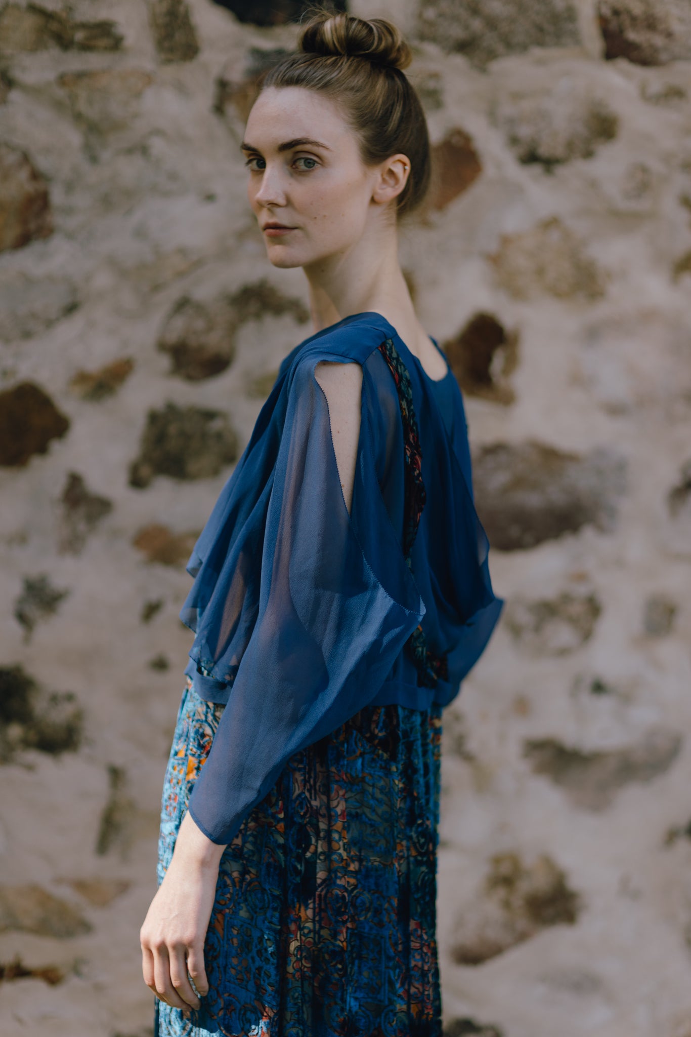 1922 cut velvet afternoon dress