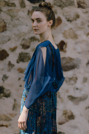 1922 cut velvet afternoon dress