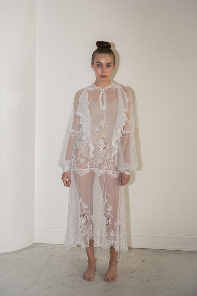 Vintage net lace dress
