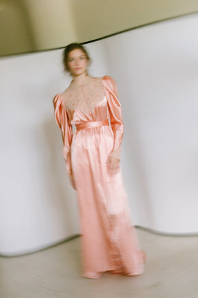 1940s satin dressing gown