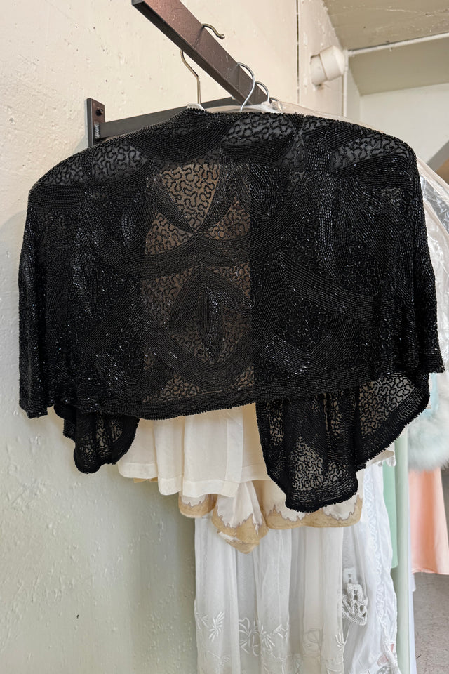 1930s jet beaded evening jacket