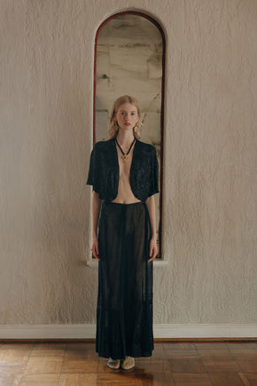 1930s jet beaded evening jacket