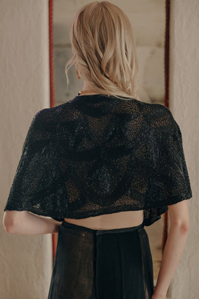 1930s jet beaded evening jacket