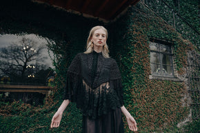 1870s beaded lace mantle cape